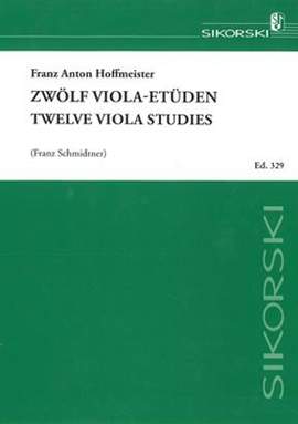Franz Anton Hoffmeister: 12 Viola-Etüden