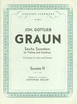 Johann Gottlieb Graun: 6 Sonaten