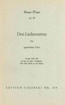 Hans Poser: 3 Liedmotetten