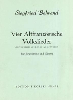 4 altfranzösische Volkslieder