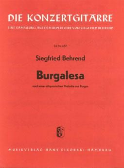 Siegfried Behrend: Burgalesa nach einer altspanischen Melodie
