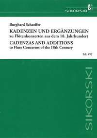 Burghard Schaeffer: Kadenzen und Ergänzungen zu Flötenkonz. des 18. Jh