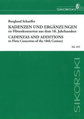 Burghard Schaeffer: Kadenzen und Ergänzungen zu Flötenkonz. des 18. Jh