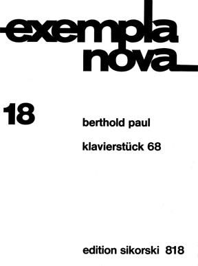 Berthold Paul: Klavierstück 68