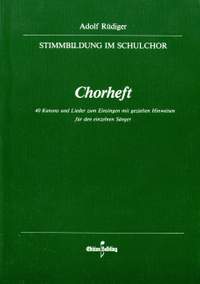 Adolf Rüdiger: Stimmbildung im Schulchor