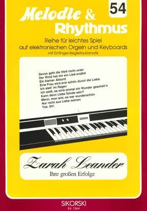 Melodie & Rhythmus, Heft 54: Zarah Leander