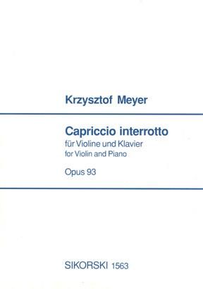 Krzysztof Meyer: Capriccio interroto