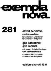 Alfred Schnittke/Giya Kancheli: Musica nostalgica / With a Smile for Slava