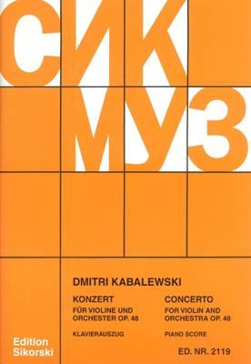 Dmitri Kabalevsky Konzert Fur Violine Und Orchester Op 48 Presto Sheet Music