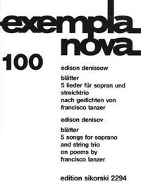 Edison Denisov: Blätter