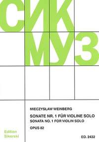 Weinberg, M: Sonate Nr. 1 op. 82