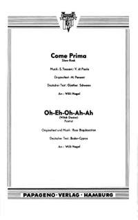 Sandro Taccani: Come Prima-Oh-Eh-Oh-Ah-Ah (Witch Doctor)