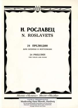 Nikolai Roslawez: 24 Präludien