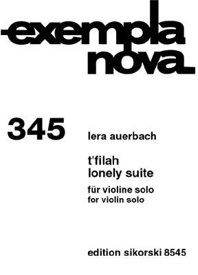 Lera Auerbach: T'filah-Lonely Suite