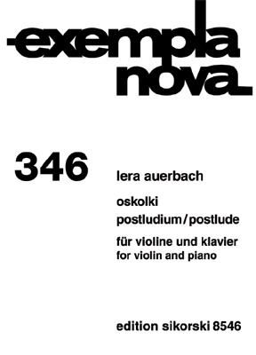 Lera Auerbach: Oskolki-Postludium