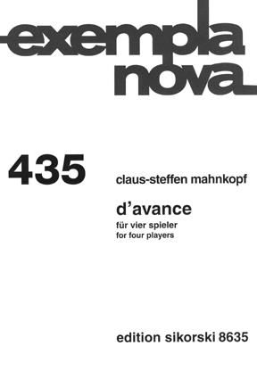 Claus-Steffen Mahnkopf: D'avance