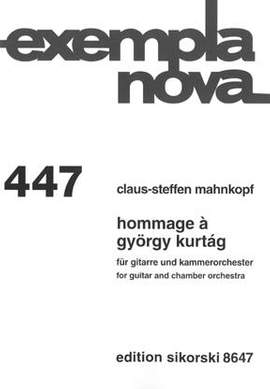 Claus-Steffen Mahnkopf: Hommage à György Kurtág