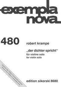 Robert Krampe: Der Dichter spricht