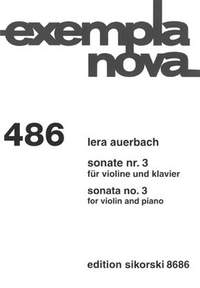 Lera Auerbach: Sonate Nr. 3