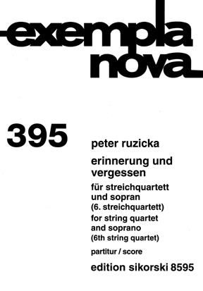 Peter Ruzicka: Erinnerung und Vergessen