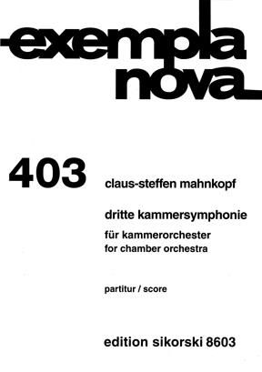Claus-Steffen Mahnkopf: Kammersymphonie Nr. 3