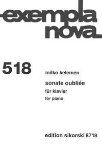 Milko Kelemen: Sonate oubliée