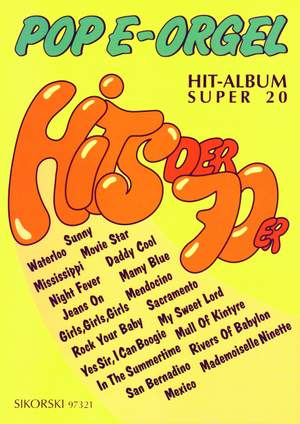 Pop E-Orgel Hit-Album Super 20: Hits der 70er