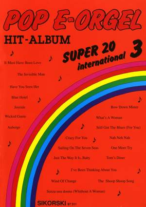 Pop E-Orgel Hit-Album Super 20: International 3