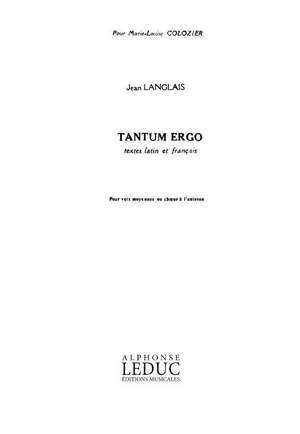 Jean Langlais: 3 Prieres No.3 Tantum Ergo Voice a Cappella Choral