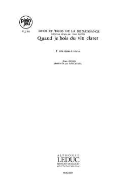 Jhan Géro: Duos Trios Renaissance Pj261