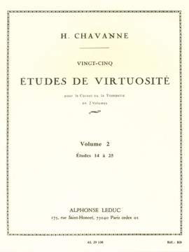 Henri Chavanne: 25 Etudes de Virtuosite Vol. 2-Etudes 14 a 25
