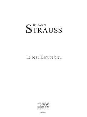 Johann Strauss Jr.: Beau Danube Bleu 2 Equal Voices & Piano