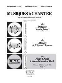 Pierre-Yves Level_Jean-Paul Holstein_Alain Louvier: Musiques à Chanter Vol 7 Du Plain-Chant à Bach