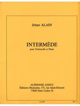 Jehan Alain: Intermede Cello & Piano Book