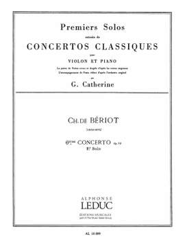 Charles Auguste de Bériot: Premier Solo Extrait du 6me Concerto pour Violon