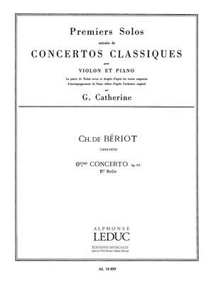 Charles Auguste de Bériot: Premier Solo Extrait du 6me Concerto pour Violon