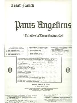 César Franck: Panis Angelicus No.14 Voice Violin Cello Organ