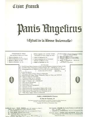 César Franck: Panis Angelicus No.14 Voice Violin Cello Organ