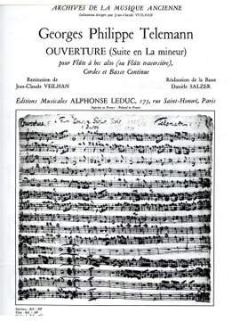 Georg Philipp Telemann: Suite In a Minor Harpsichord Part