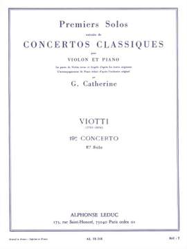 Giovanni Battista Viotti: Premiers Solos Concertos Classiques