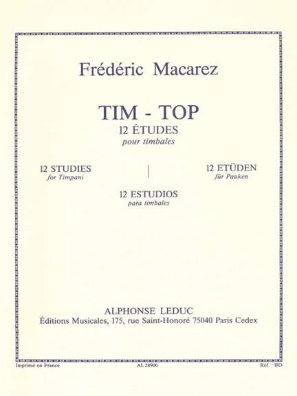 Frédéric Macarez: Tim-Top -12 Etudes