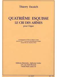 Thierry Escaich: Escaich Esquisse No.4 Le Cri Des Abimes Organ