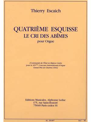 Thierry Escaich: Escaich Esquisse No.4 Le Cri Des Abimes Organ