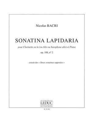 Nicolas Bacri: Sonatina Lapidaria Op. 108 No. 2