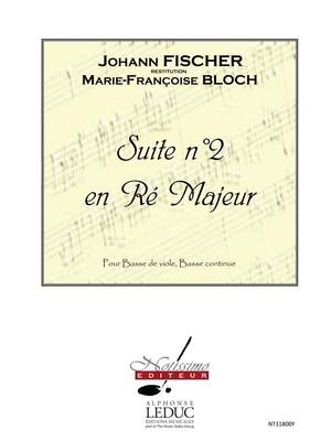 Johann Fischer: Suite No 2 In D Major Bass Viola Da Gamba & BC