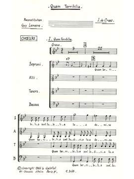Croes: Quam Terribilia