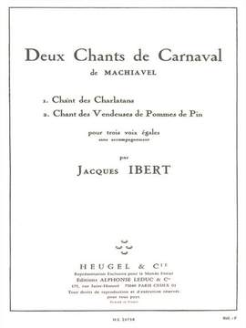 Jacques Ibert: Deux Chants De Carnaval