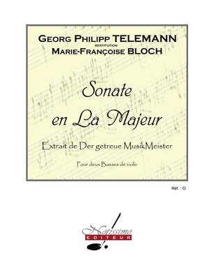 Georg Philipp Telemann: Sonate En La Majeur