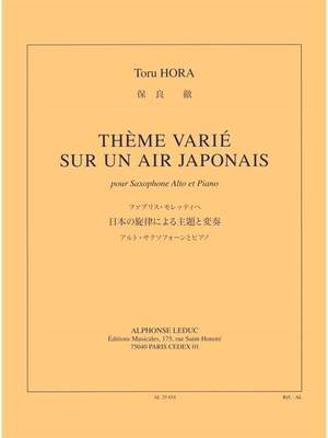 Toru Hora: Theme Varie Sur Un Air Japonais