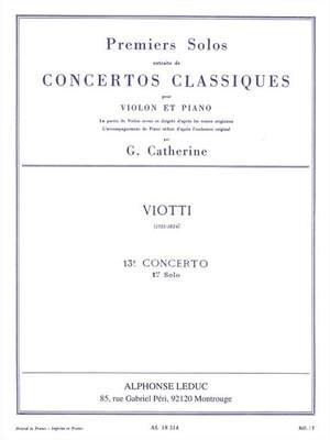 Giovanni Battista Viotti: Premiers Solos Concertos Classiques